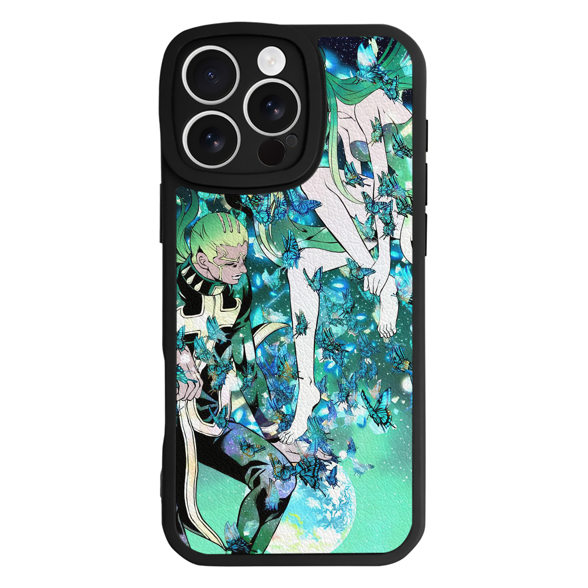 （画像用） ジョジョの奇妙な冒険 JoJo's Bizarre Adventure 【iPhone 16シリーズ対応】シリコンスマホケース（レザー調） 材質：シリコン